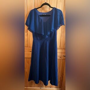 SHEIN Navy Asymmetrical Women's Dress